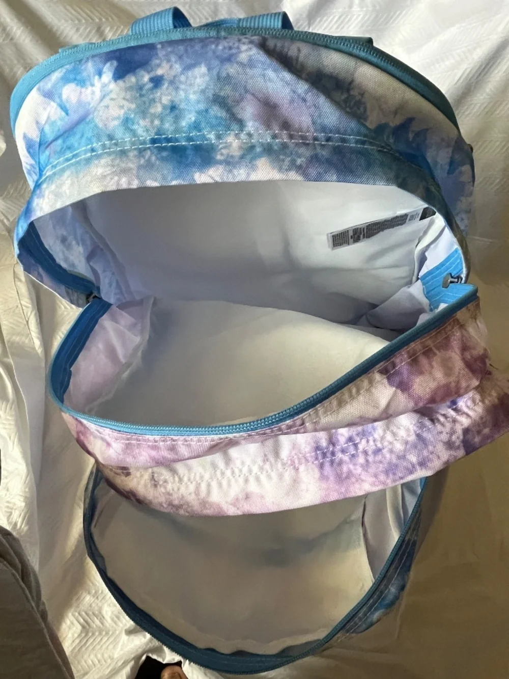 JanSport Tie-Dye Backpack Blue & Purple XL Big Student Fits 15” laptop  NEW!